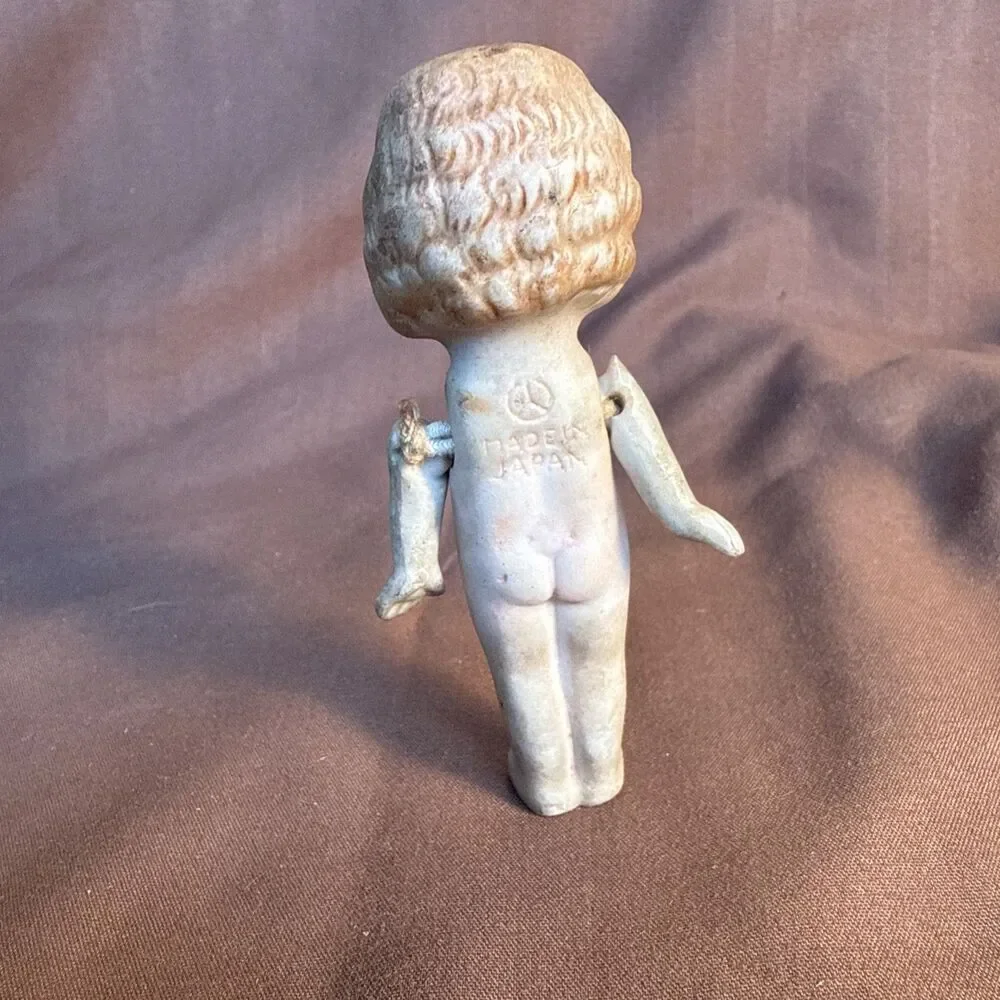 Vintage Frozen Charlotte Type Bisque Japan Doll 3.5”